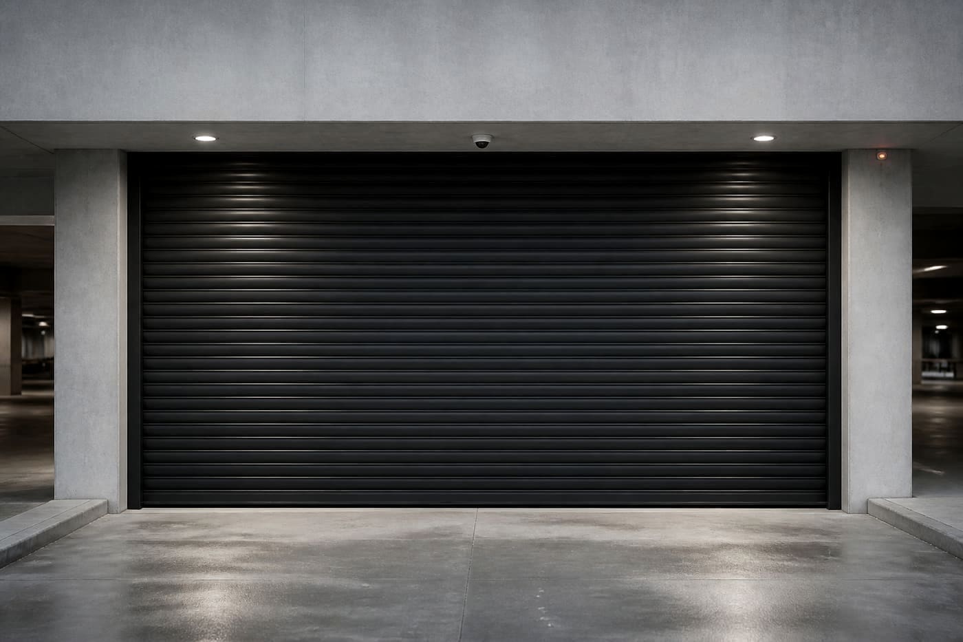 Site ve plaza otopark girişinde otomatik kepenk